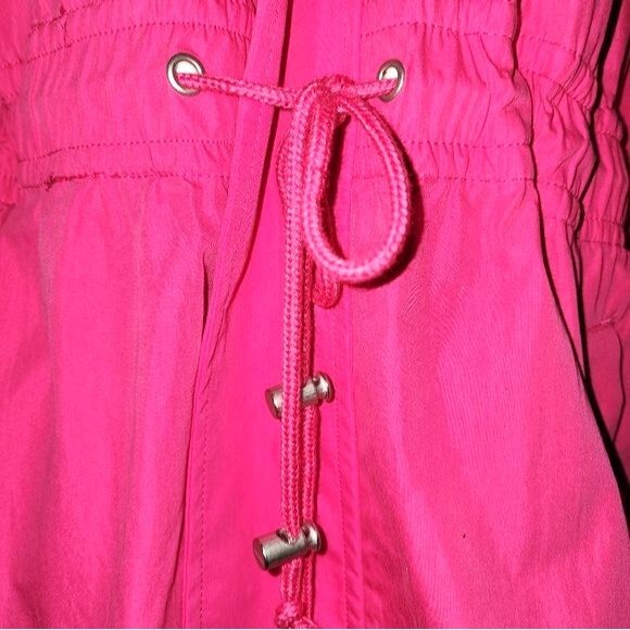 Ava & Viv NWOT Pink Sporty Drawstring Waist Anorak Jacket Plus Size 1X - Picture 4 of 8